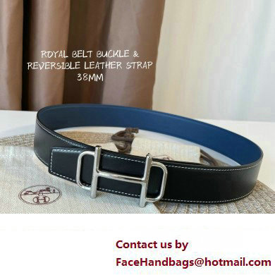 Hermes Royal belt buckle  &  Reversible leather strap 38 mm 03 2023